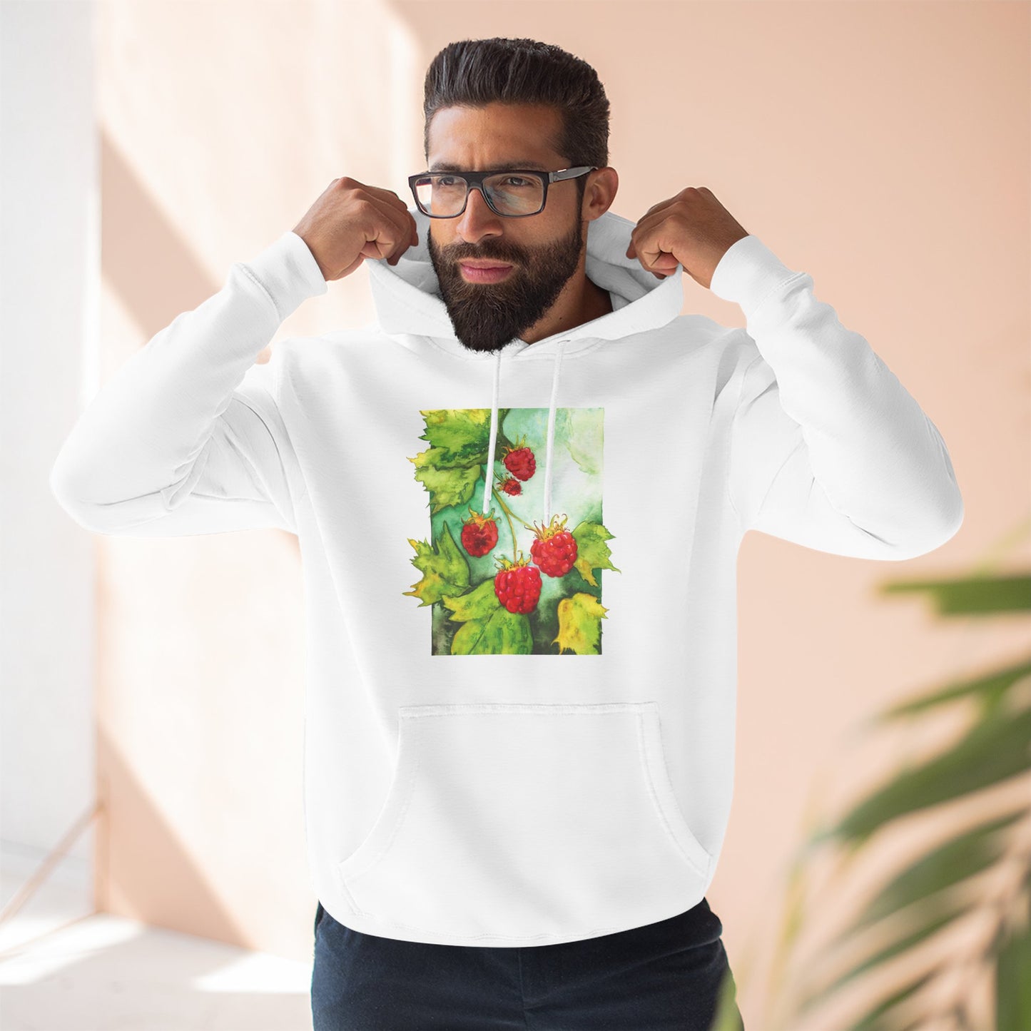 Unisex Raspberry Bush Hoodie