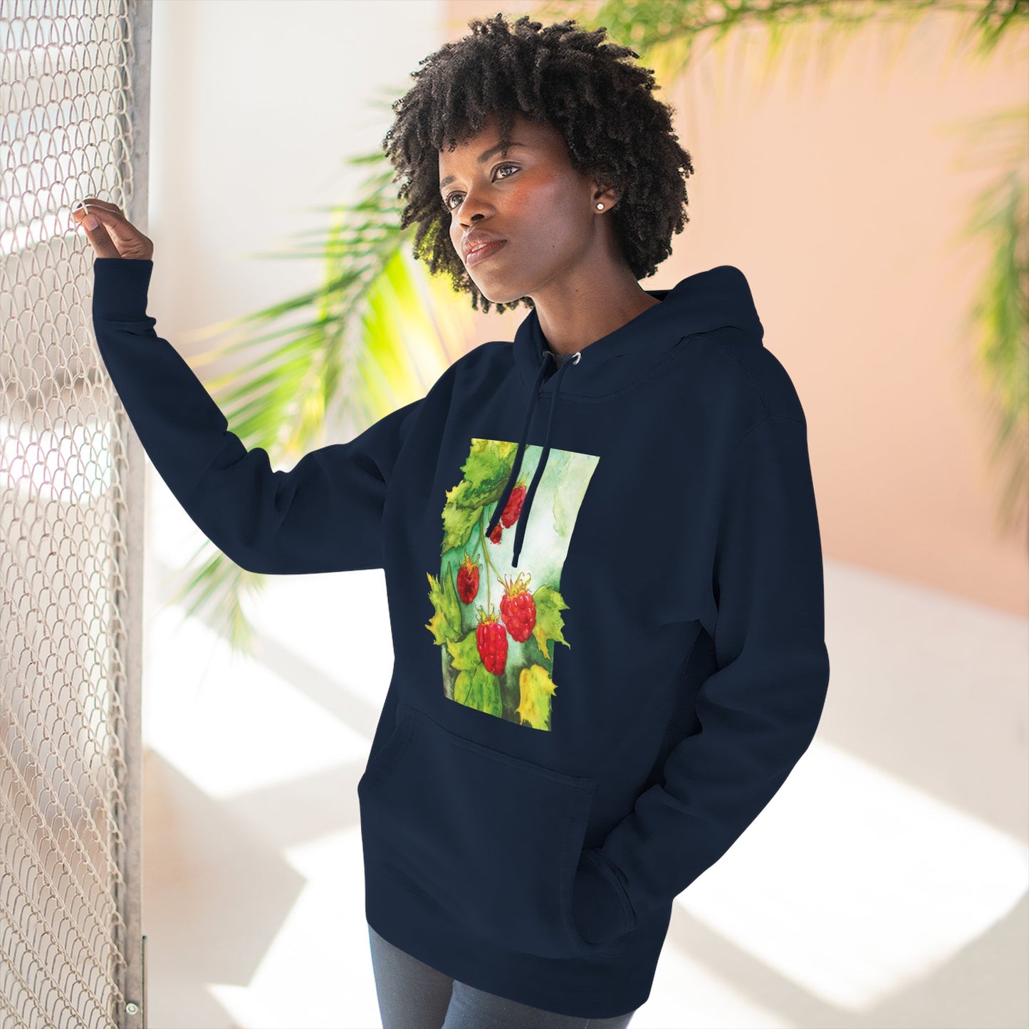 Unisex Raspberry Bush Hoodie