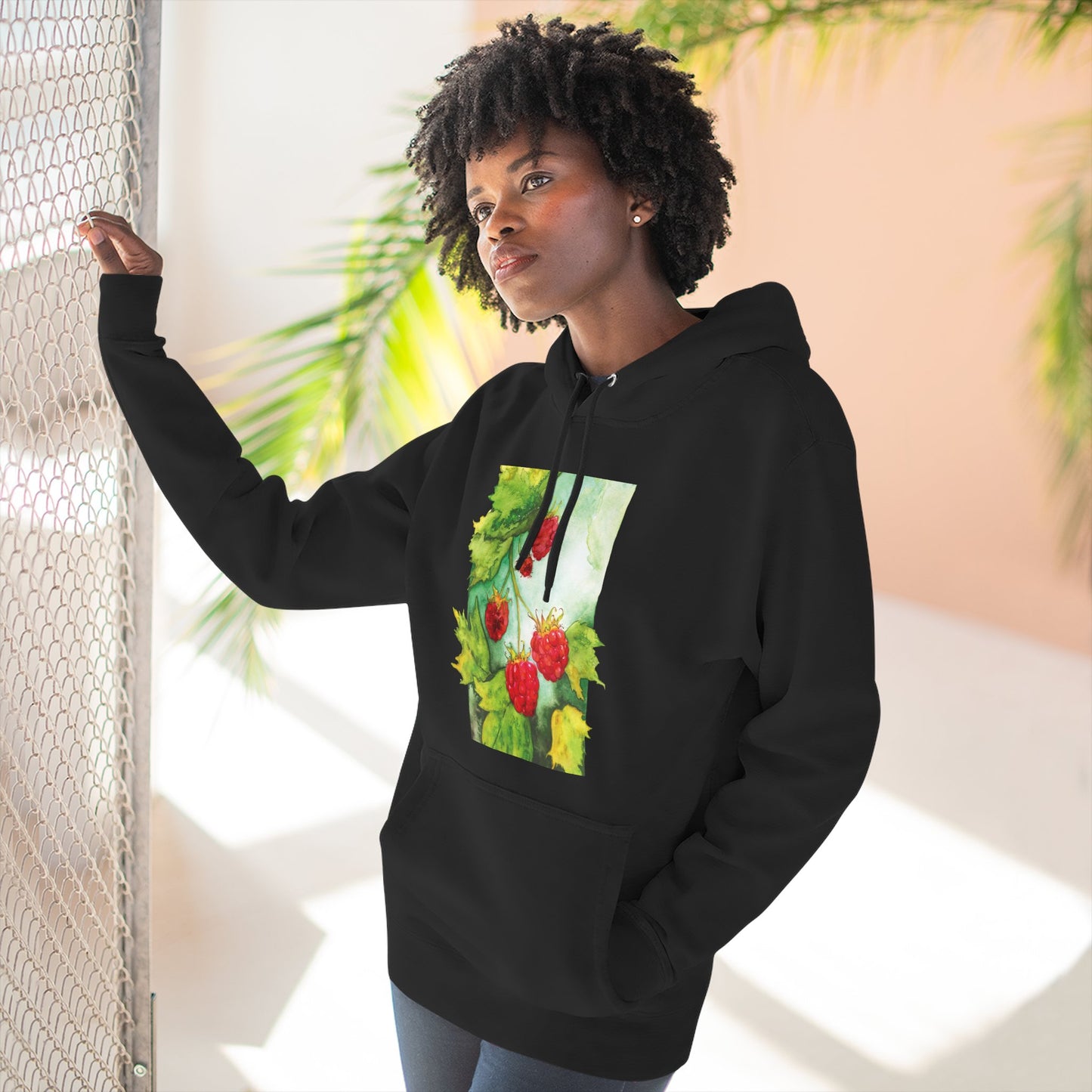 Unisex Raspberry Bush Hoodie
