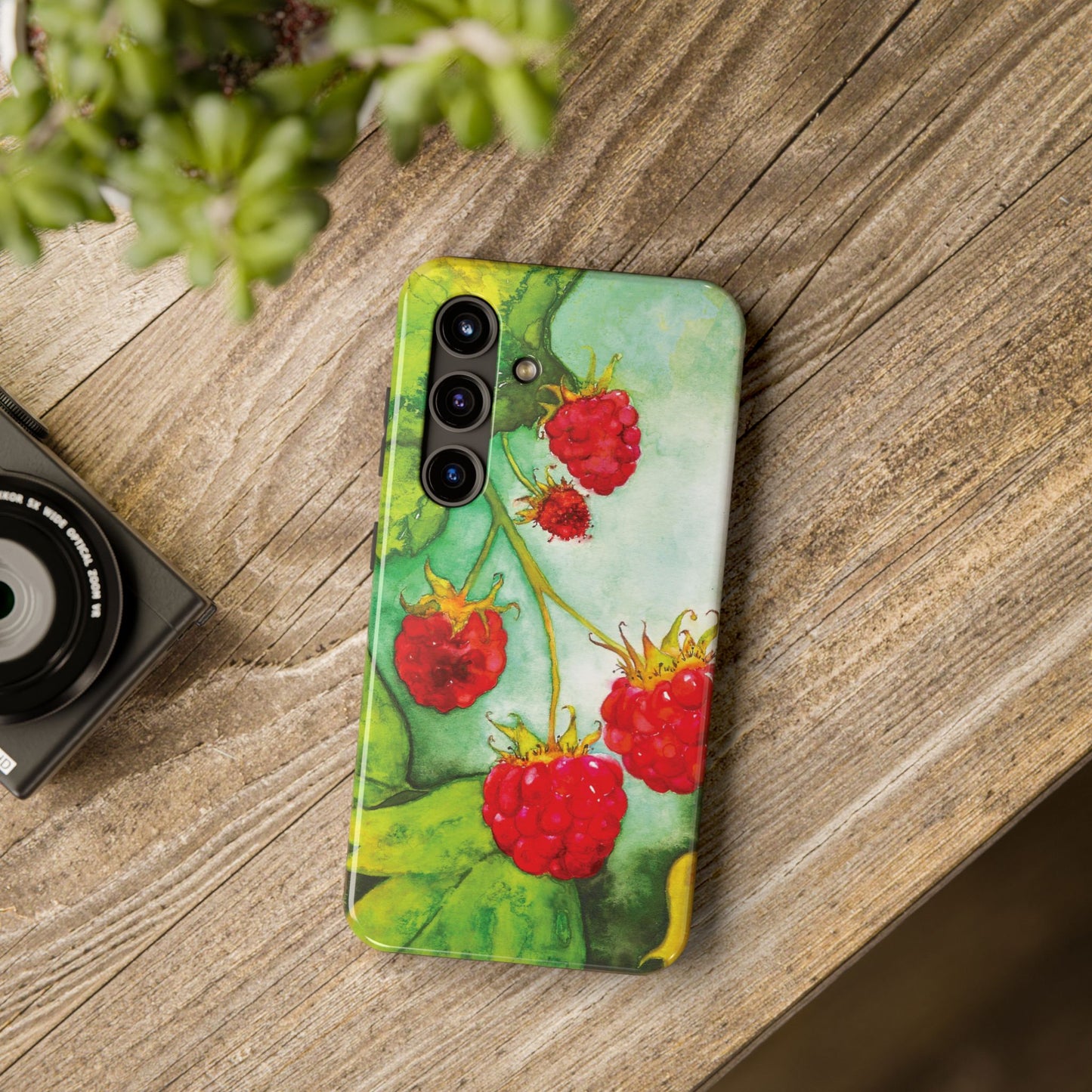 Raspberry Bush Phone Case