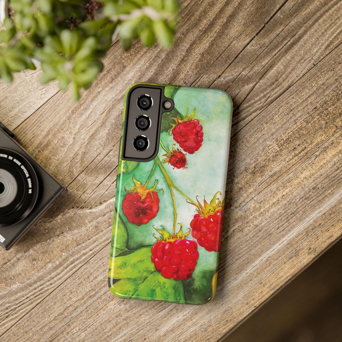 Raspberry Bush Phone Case