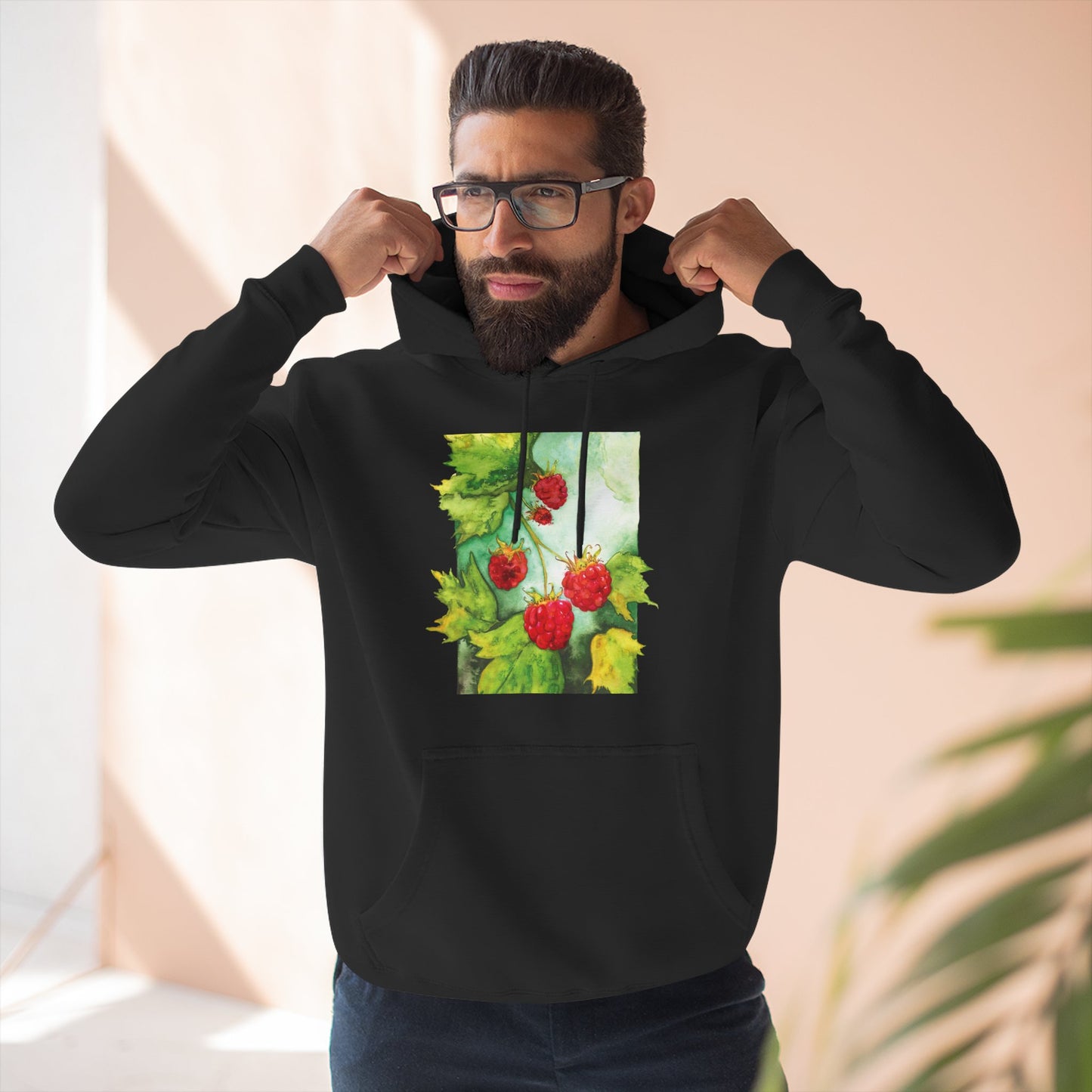Unisex Raspberry Bush Hoodie