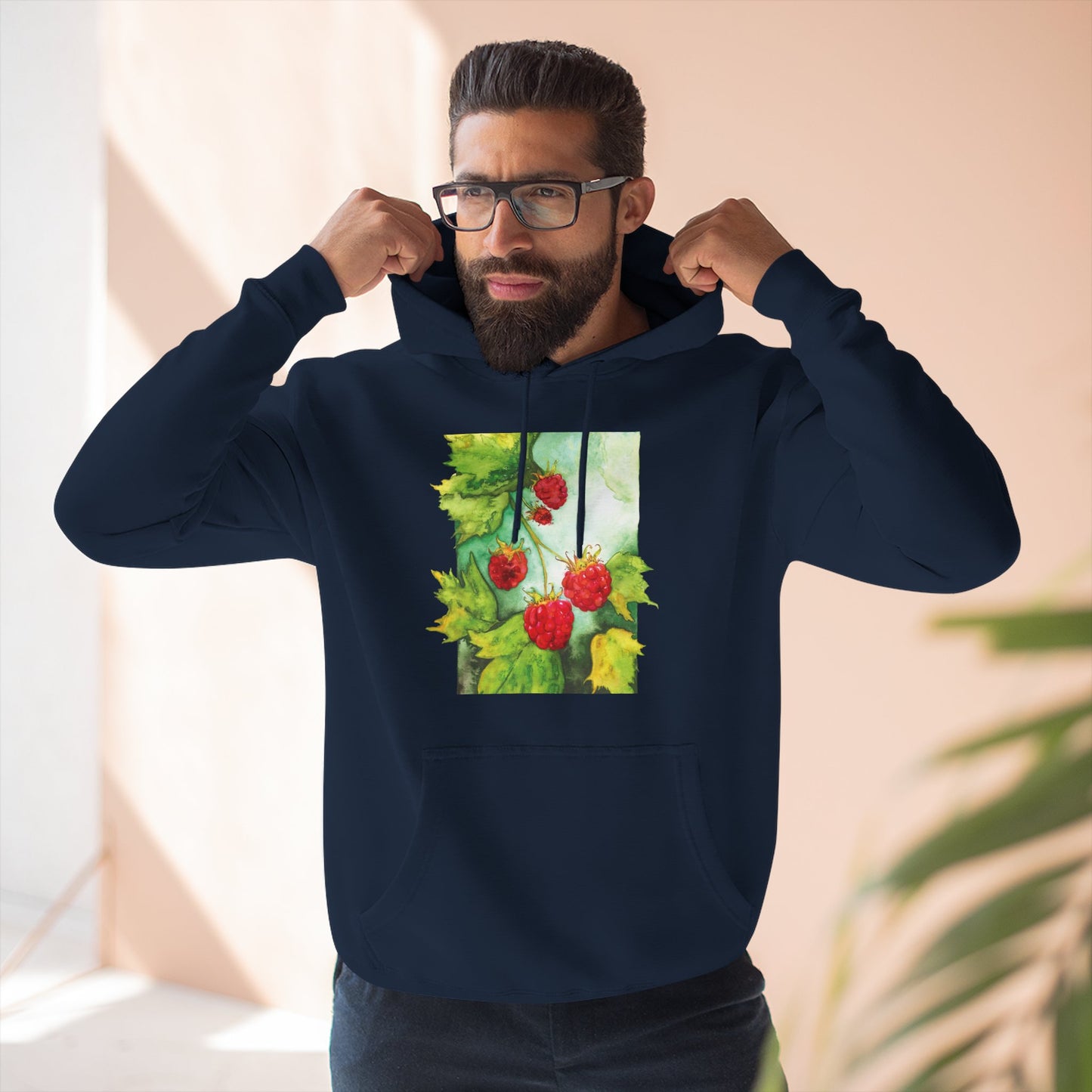 Unisex Raspberry Bush Hoodie