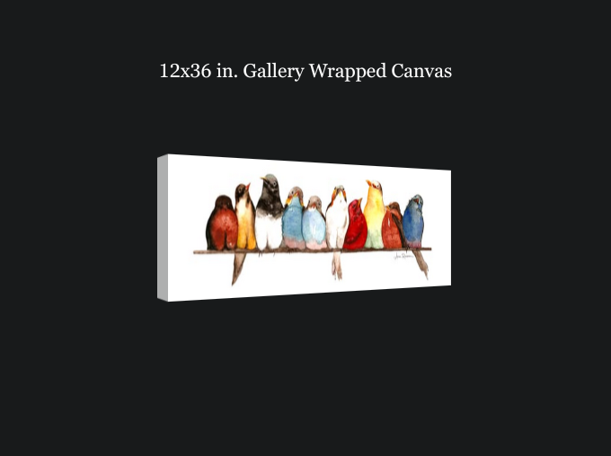 Birds on a Wire Gallery Wrapped Canvas