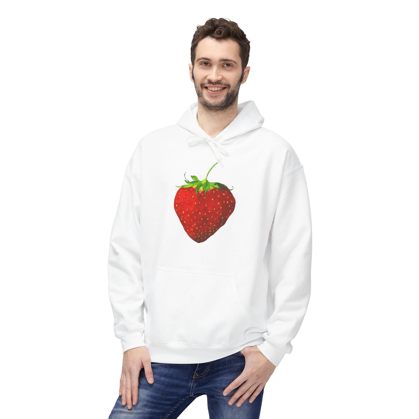 Strawberry Pull-Over Hoodie by Aimee Rousseau