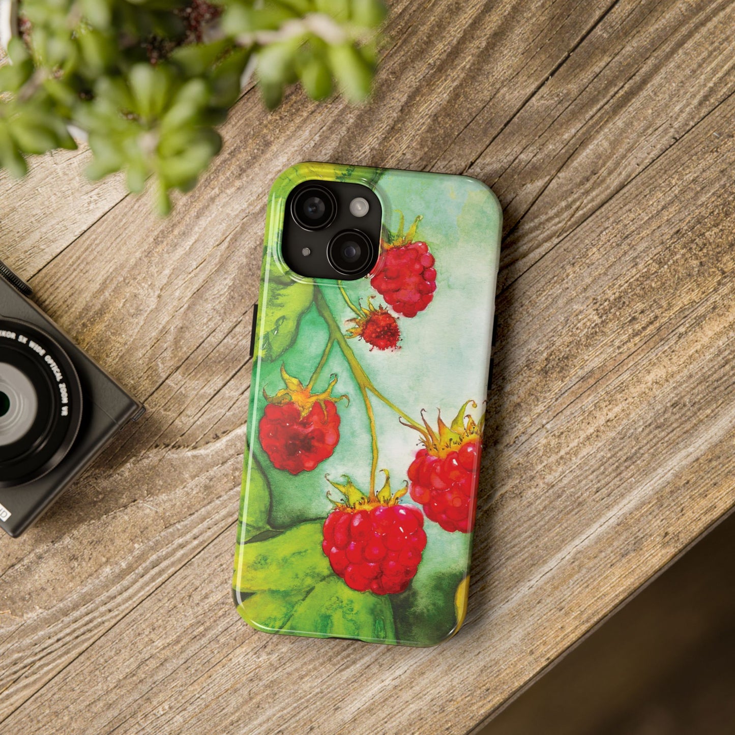Raspberry Bush Phone Case