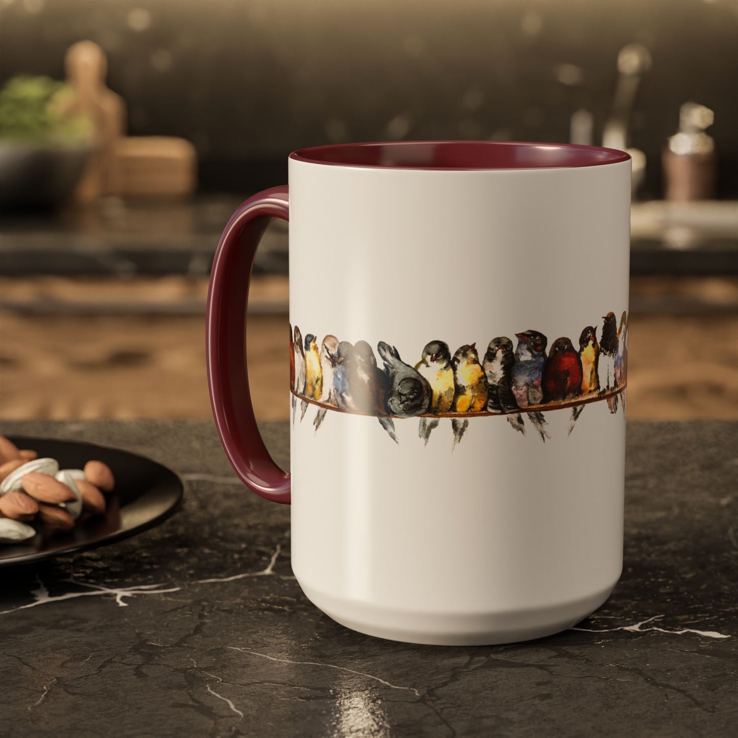 Birds On A Wire Mug by Aimee Rousseau