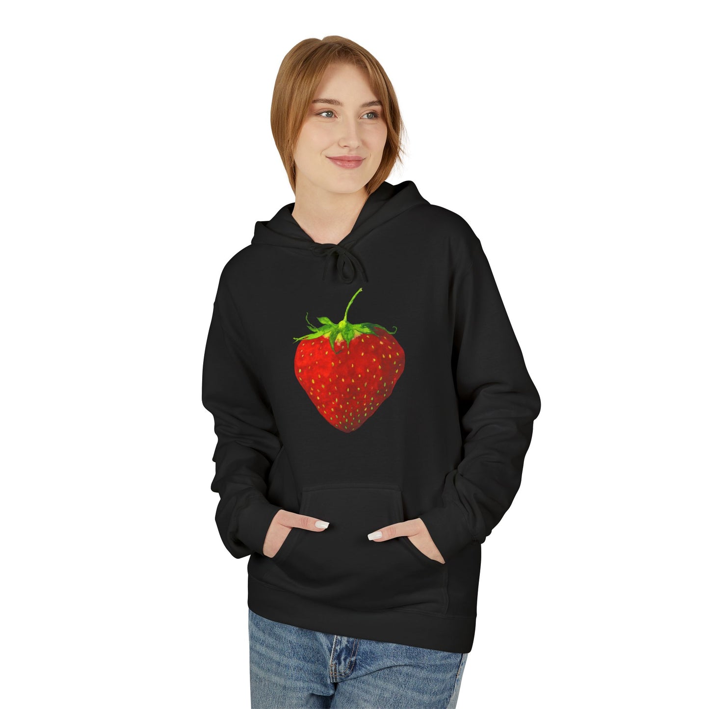 Strawberry Pull-Over Hoodie by Aimee Rousseau