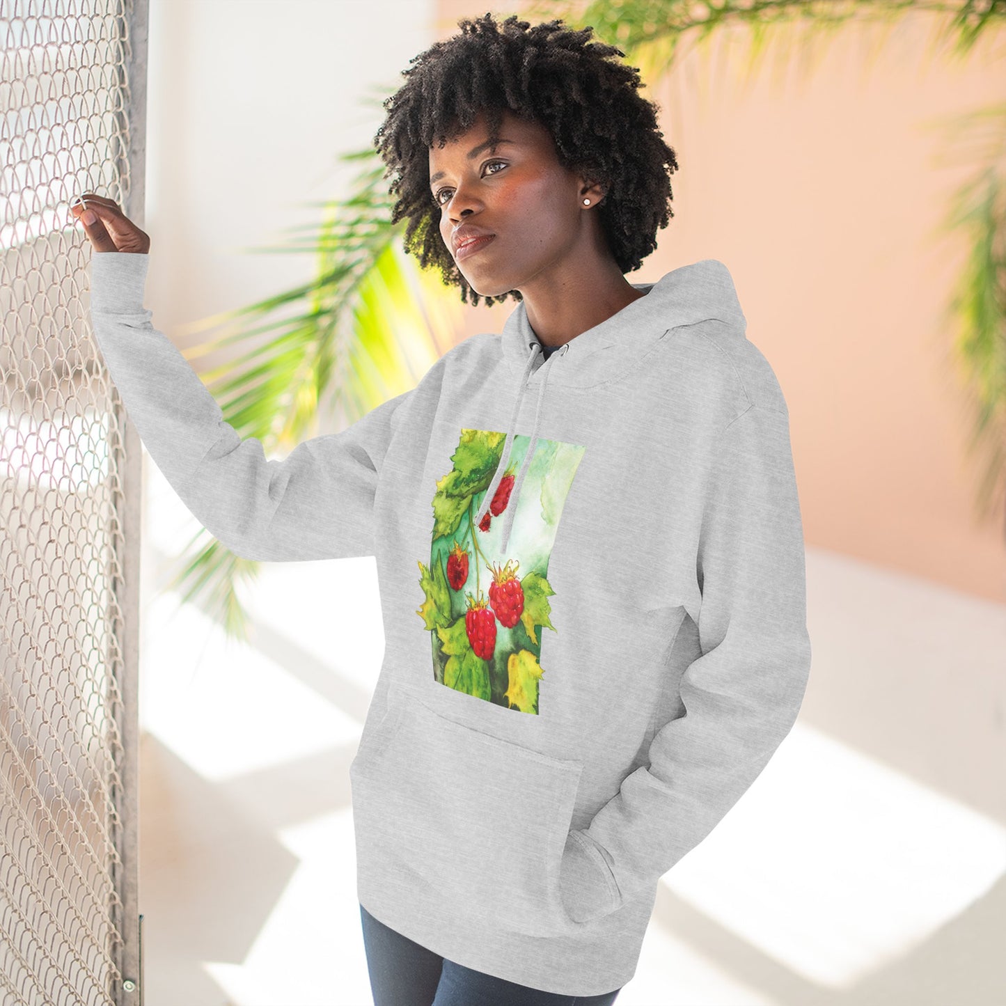 Unisex Raspberry Bush Hoodie