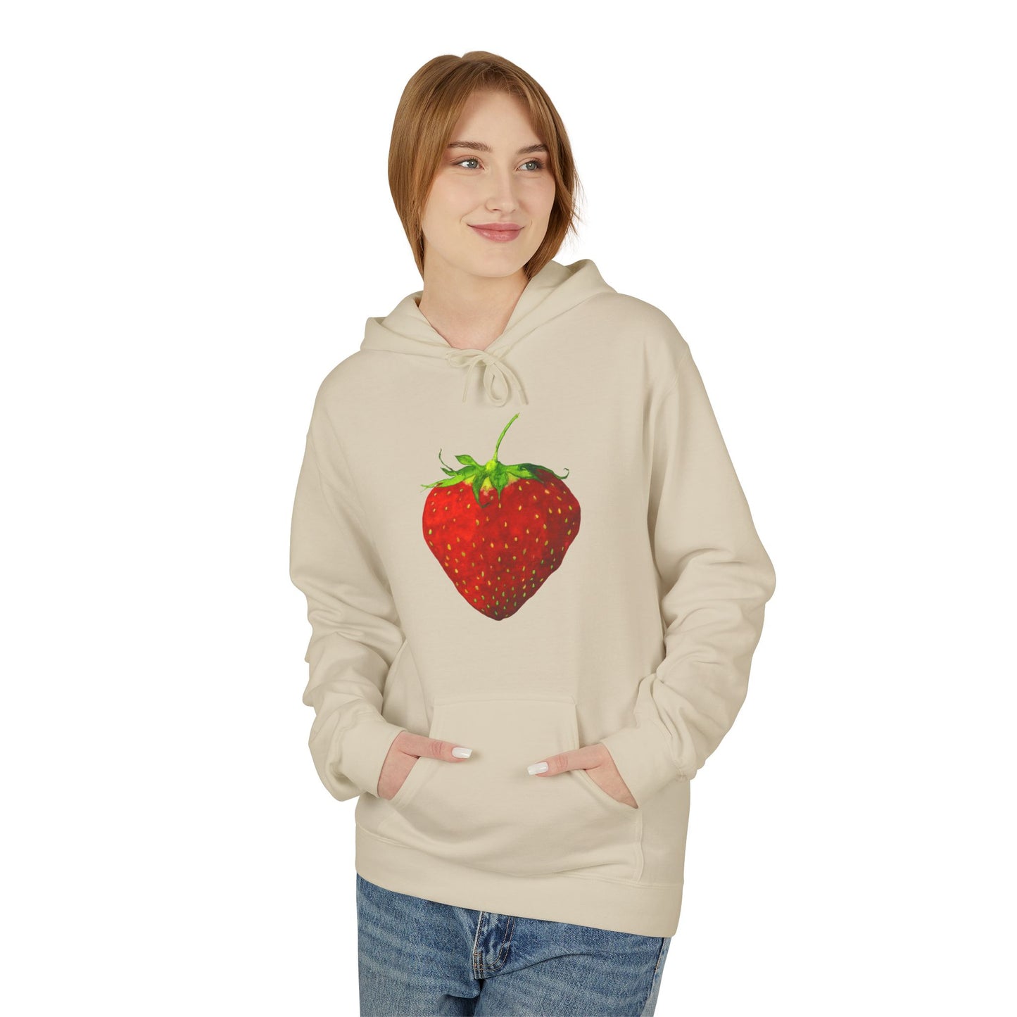 Strawberry Pull-Over Hoodie by Aimee Rousseau