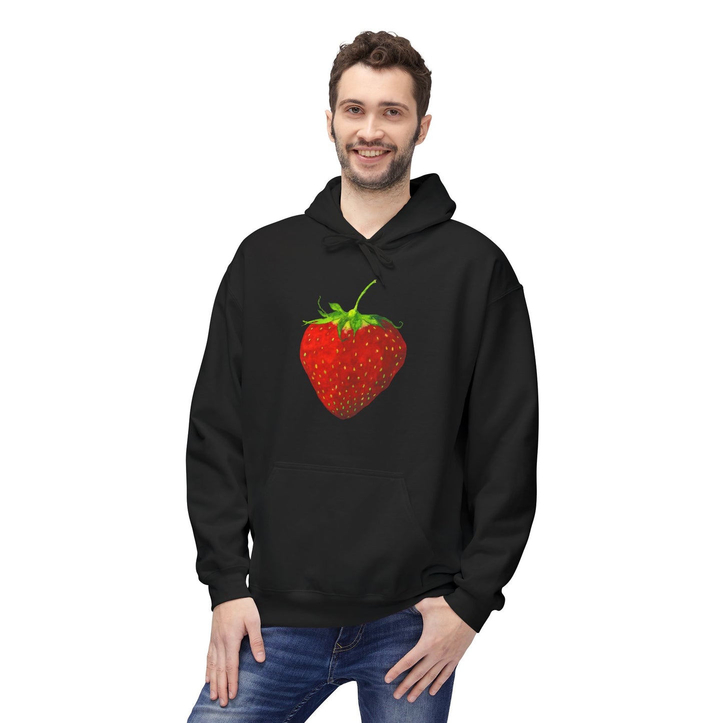 Strawberry Pull-Over Hoodie by Aimee Rousseau