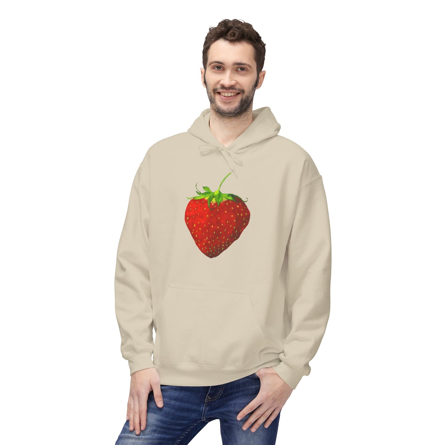 Strawberry Pull-Over Hoodie by Aimee Rousseau