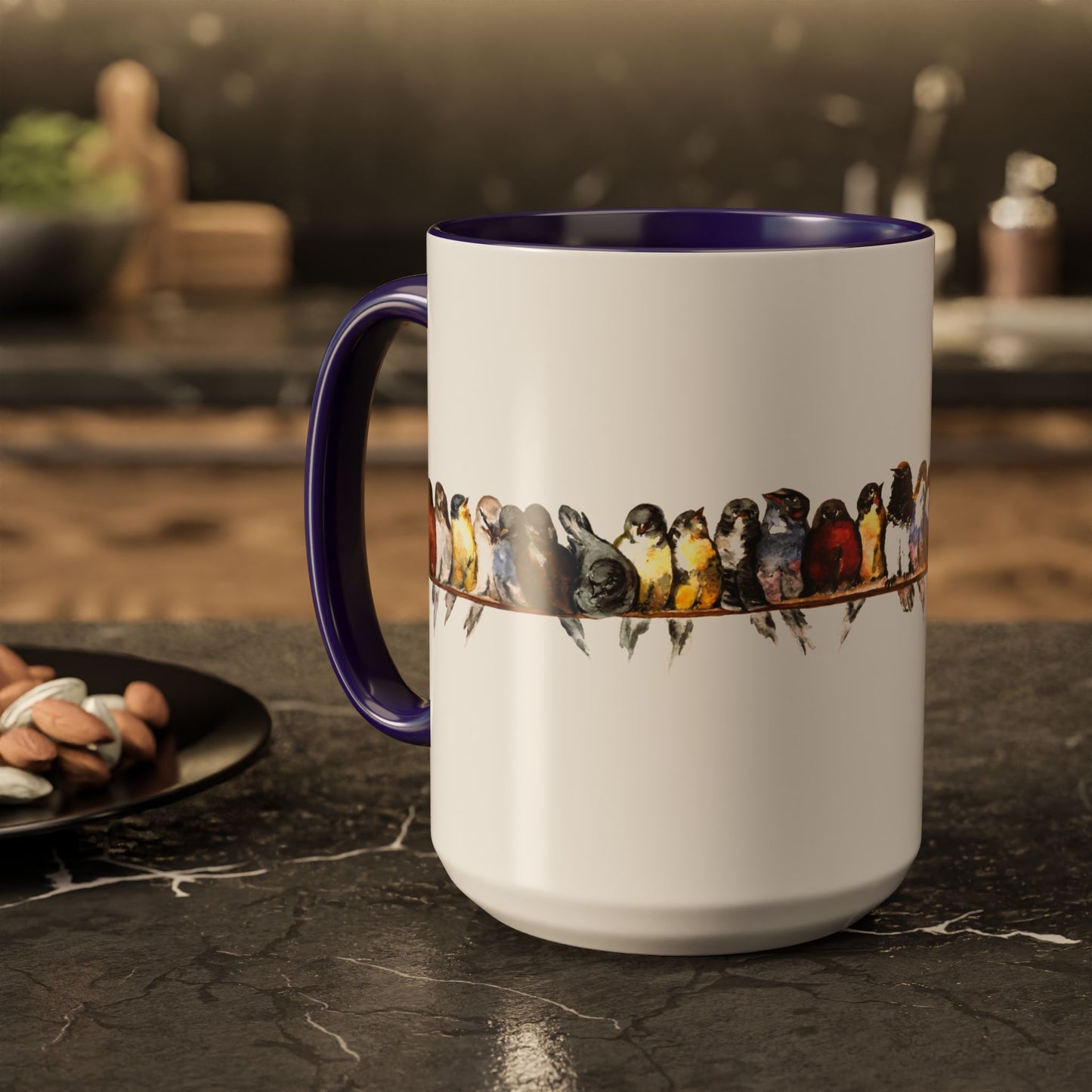 Birds On A Wire Mug by Aimee Rousseau