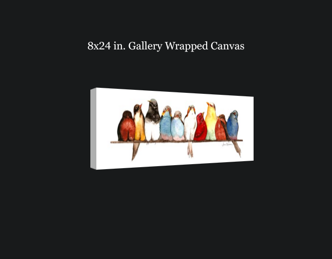 Birds on a Wire Gallery Wrapped Canvas