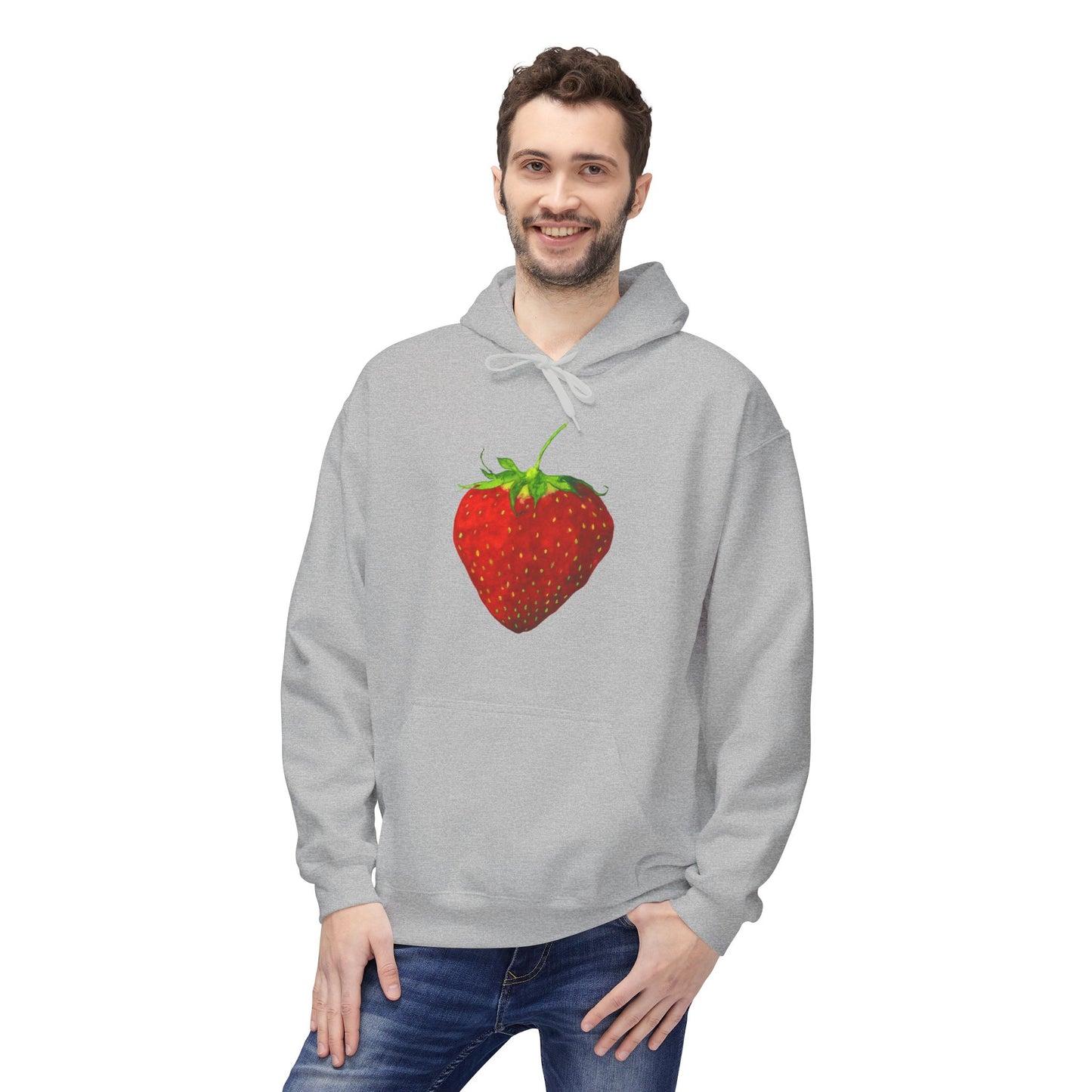 Strawberry Pull-Over Hoodie by Aimee Rousseau